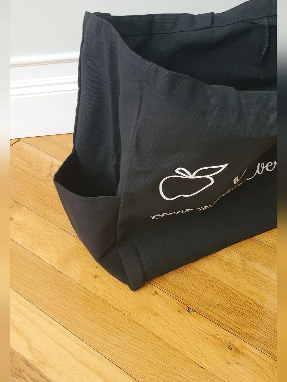 Best Teacher Ever Black Tote Bag - Teacher Gift